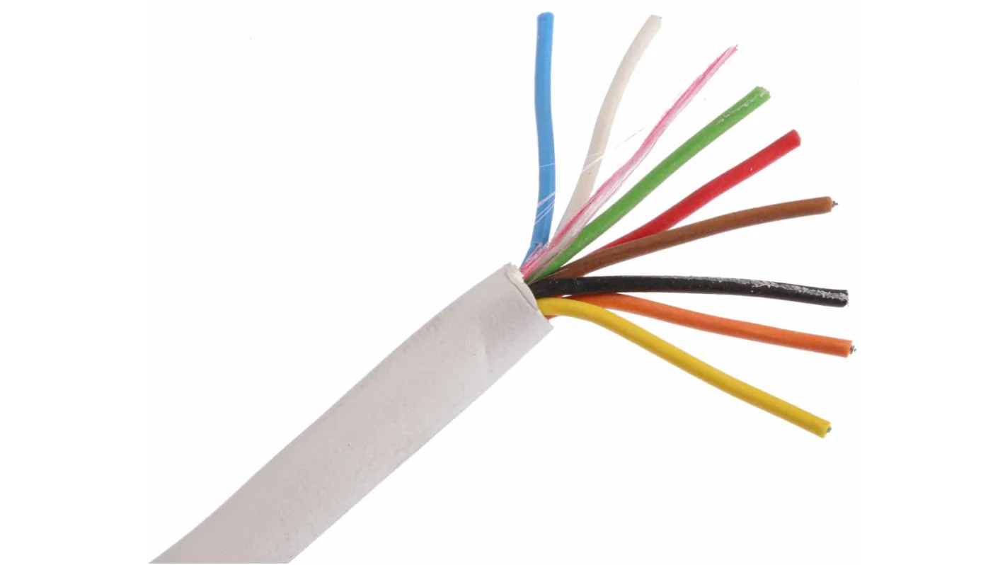 8 Core Security Cable (Type 1 - BS4737)  - White (200m/Reel)
LSZH | CPR: Dca,s1,d1,a1